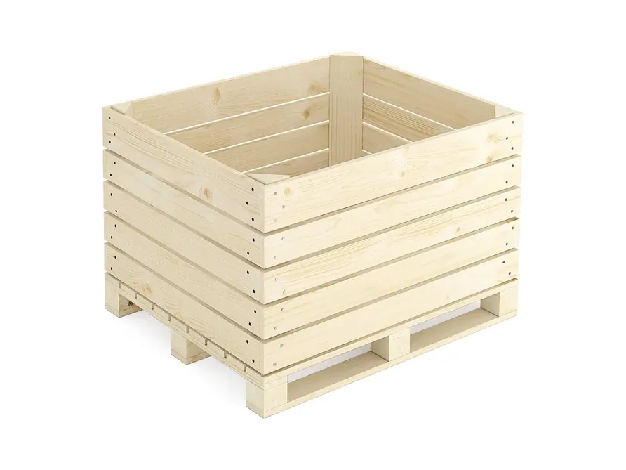Container din lemn pentru depozitarea fructelor