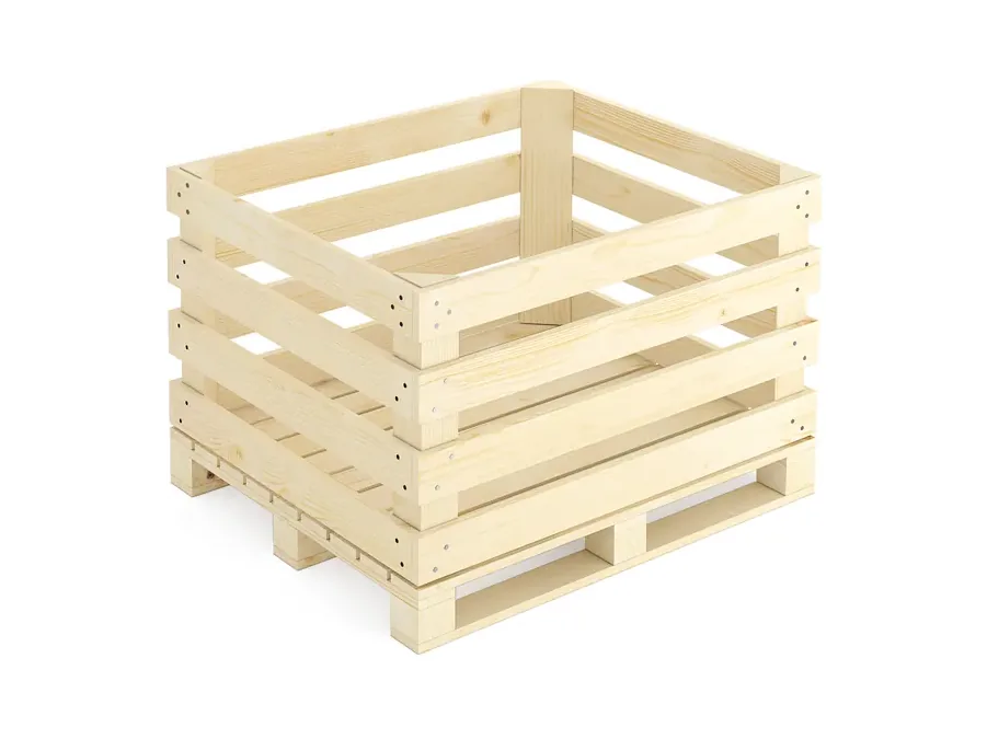 Container din lemn ușor, ventilat