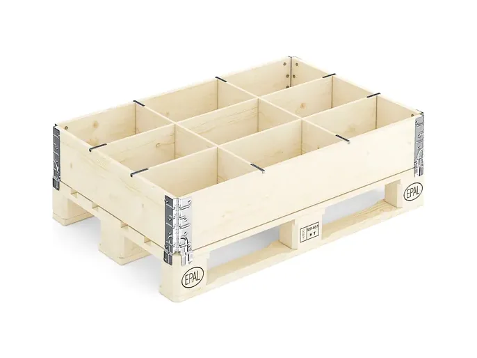 Separatoare din placaj cu 9 secțiuni pentru boxpalet